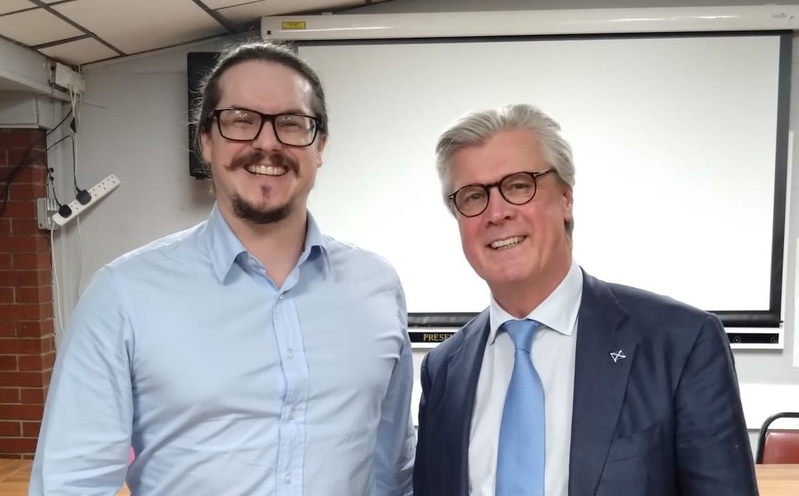 Allan Lyons with Malcolm Offord, leader of Reform in Scotland