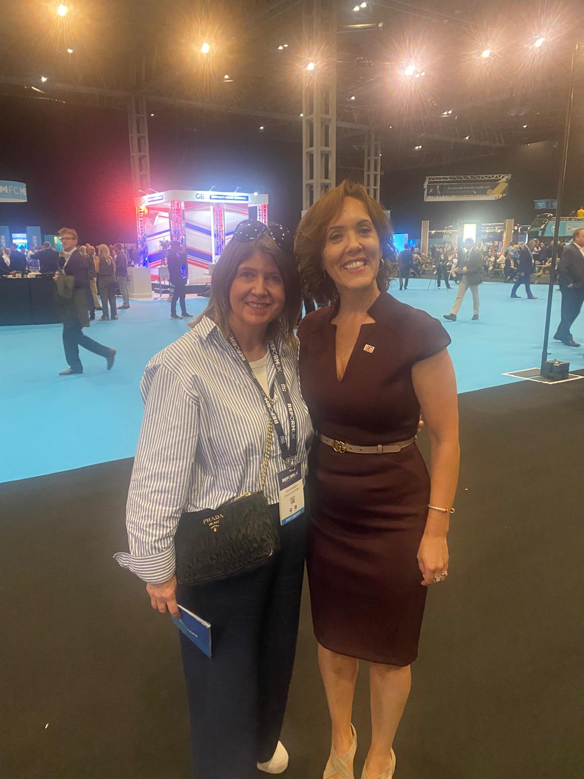 Kim Schmulian at reform rally