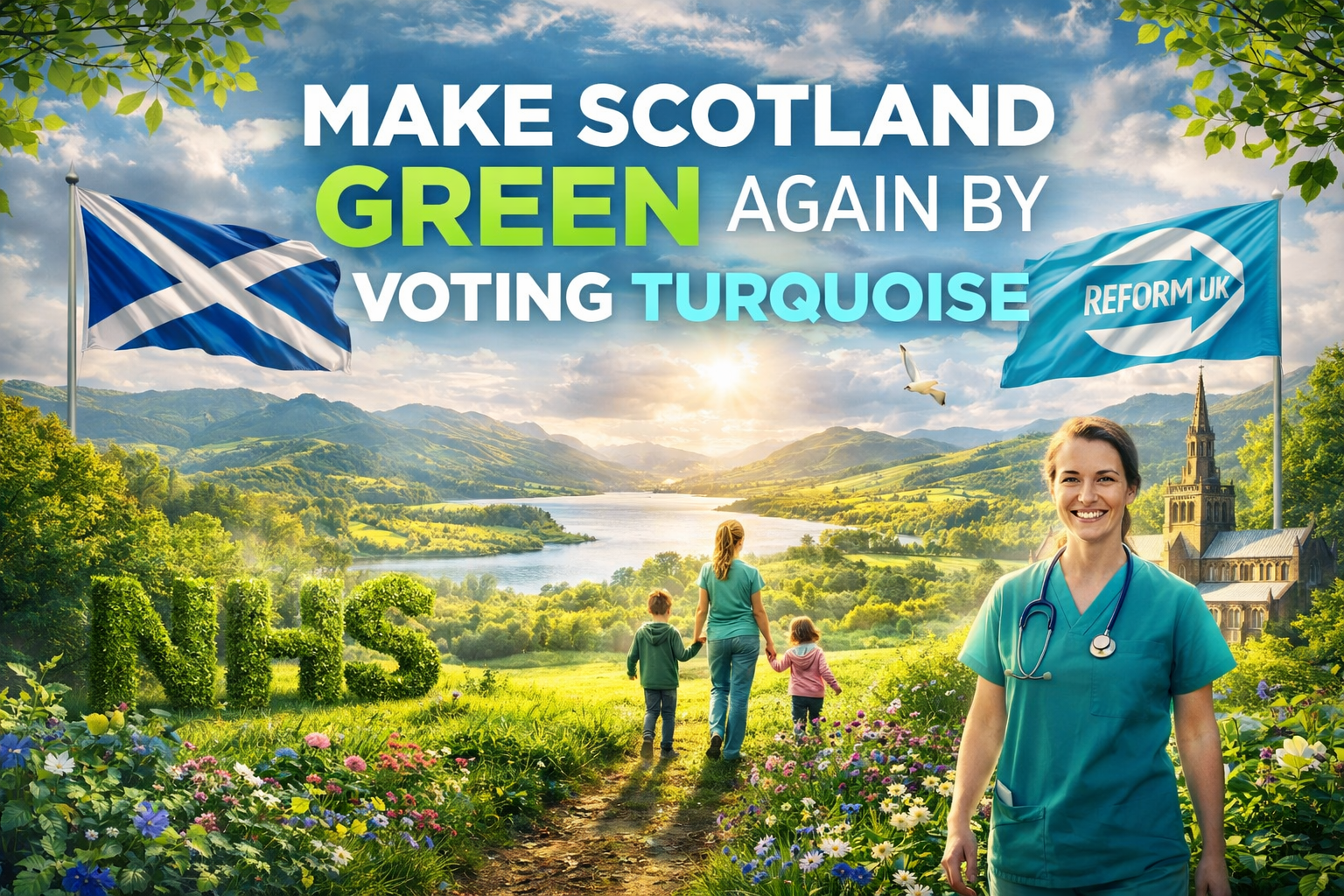 Make Scotland Green again by voting Turquoise